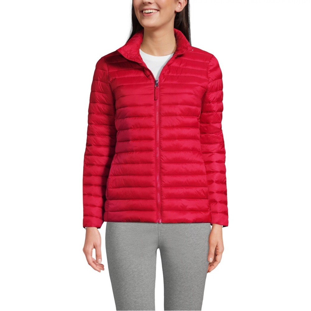 ❥𝗢𝗟𝗗 𝗡𝗔𝗩𝗬: Women’s Puffer Jacket - Red
